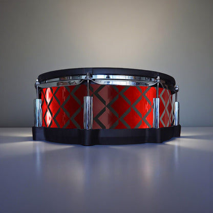 3D Tile Drum Wrap (Black Base)