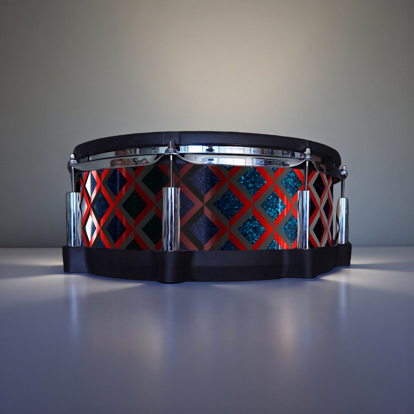 3D Tile Drum Wrap (Black Base)