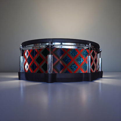 3D Tile Drum Wrap (Black Base)