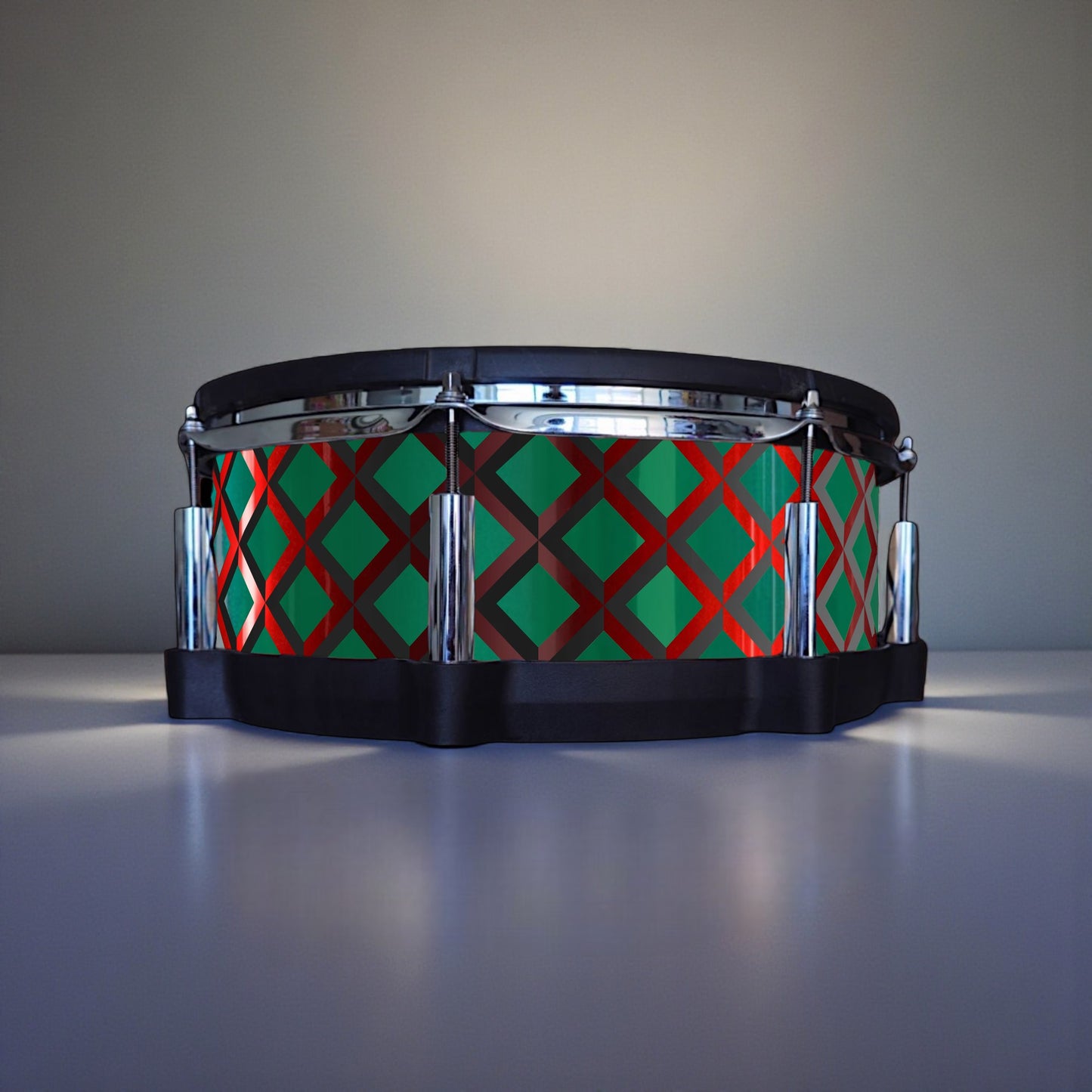 3D Tile Drum Wrap (Black Base)