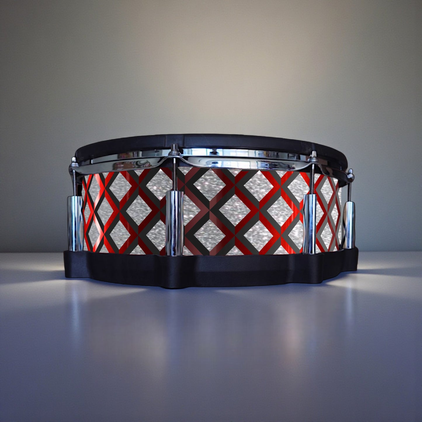 3D Tile Drum Wrap (Black Base)