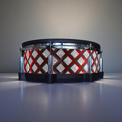 3D Tile Drum Wrap (Black Base)