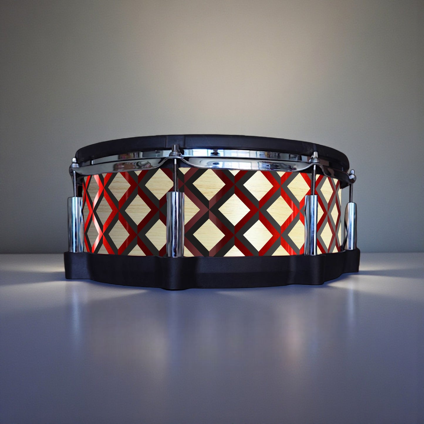 3D Tile Drum Wrap (Black Base)