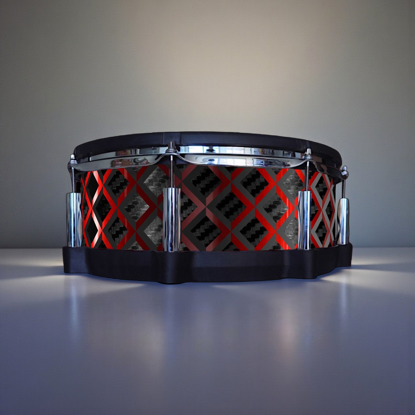 3D Tile Drum Wrap (Black Base)