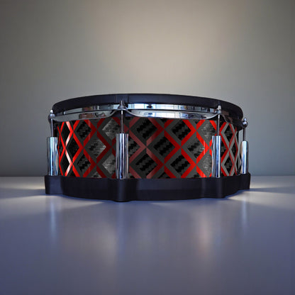 3D Tile Drum Wrap (Black Base)