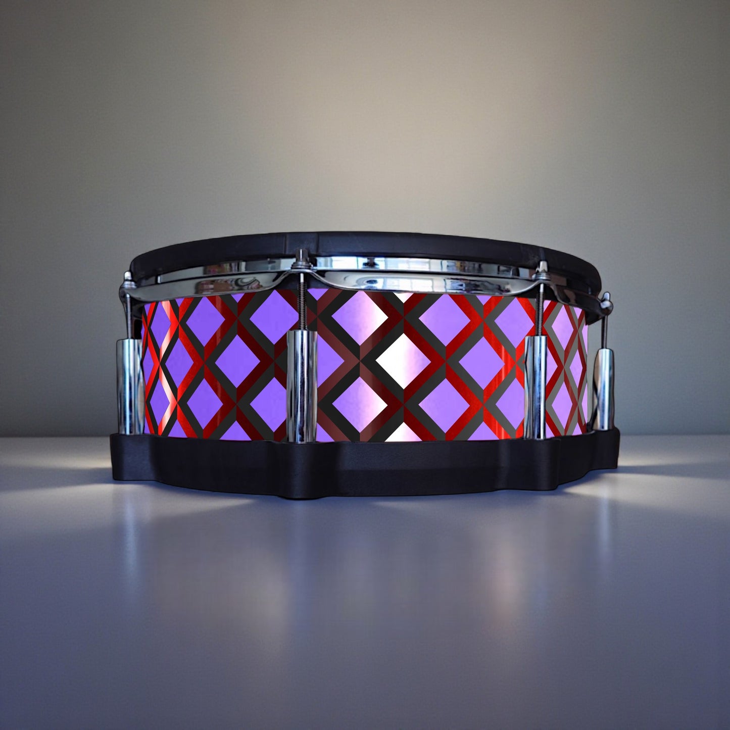 3D Tile Drum Wrap (Black Base)