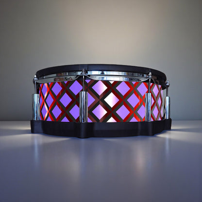 3D Tile Drum Wrap (Black Base)