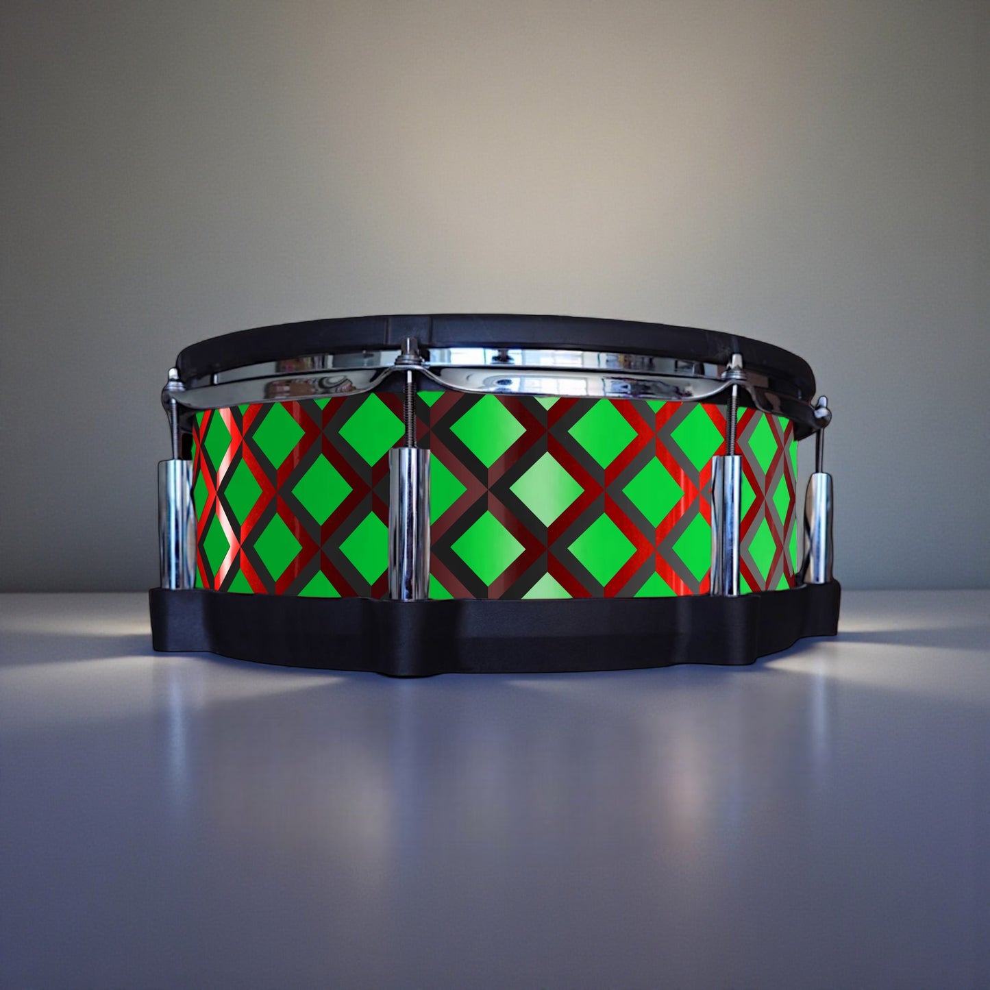 3D Tile Drum Wrap (Black Base)