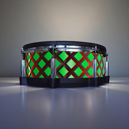 3D Tile Drum Wrap (Black Base)