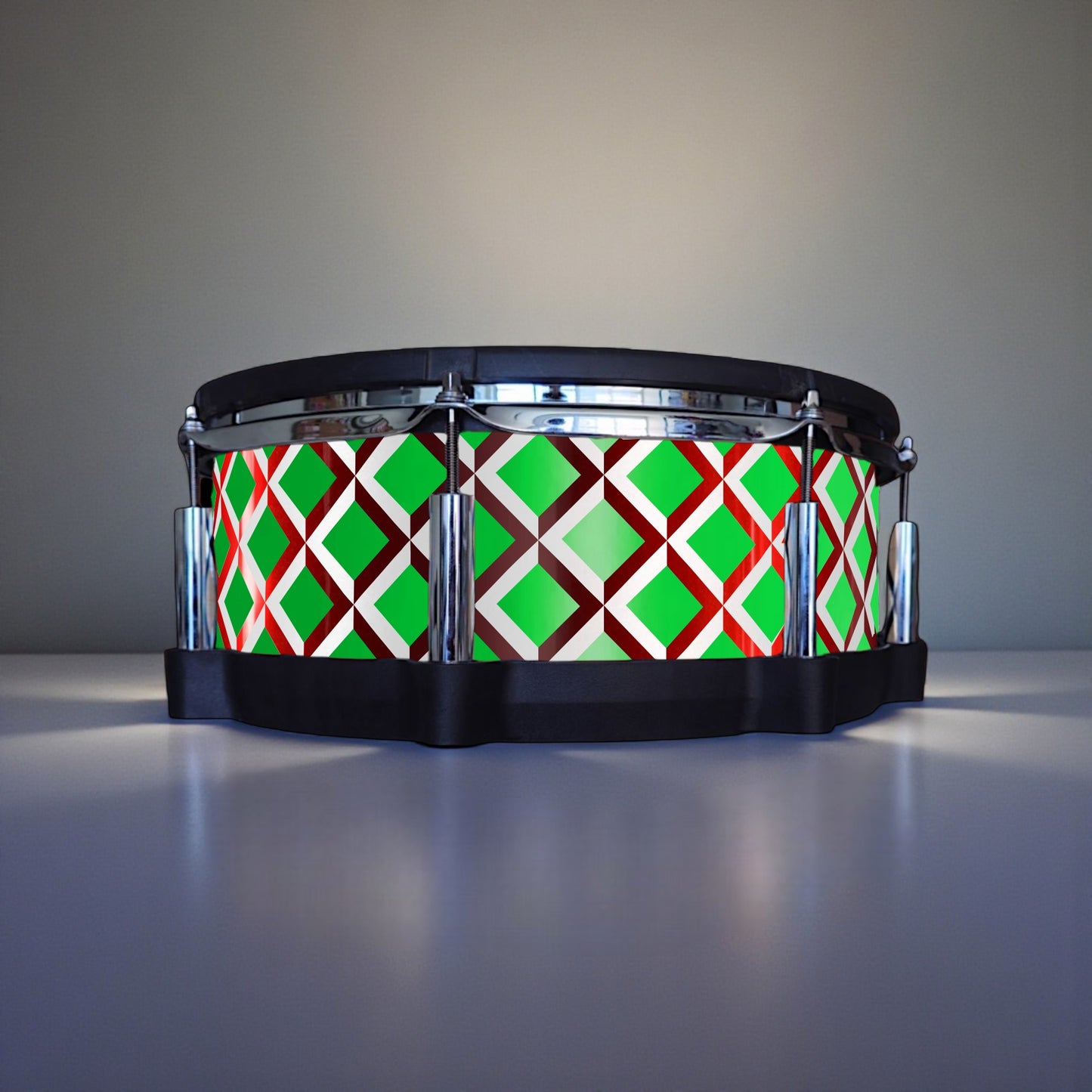 3D Tile Drum Wrap (White Base)