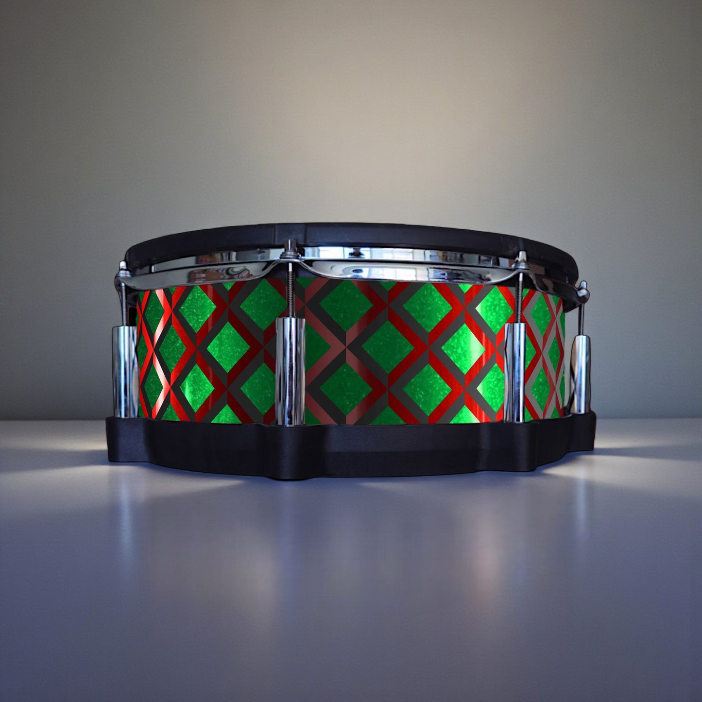 3D Tile Drum Wrap (Black Base)