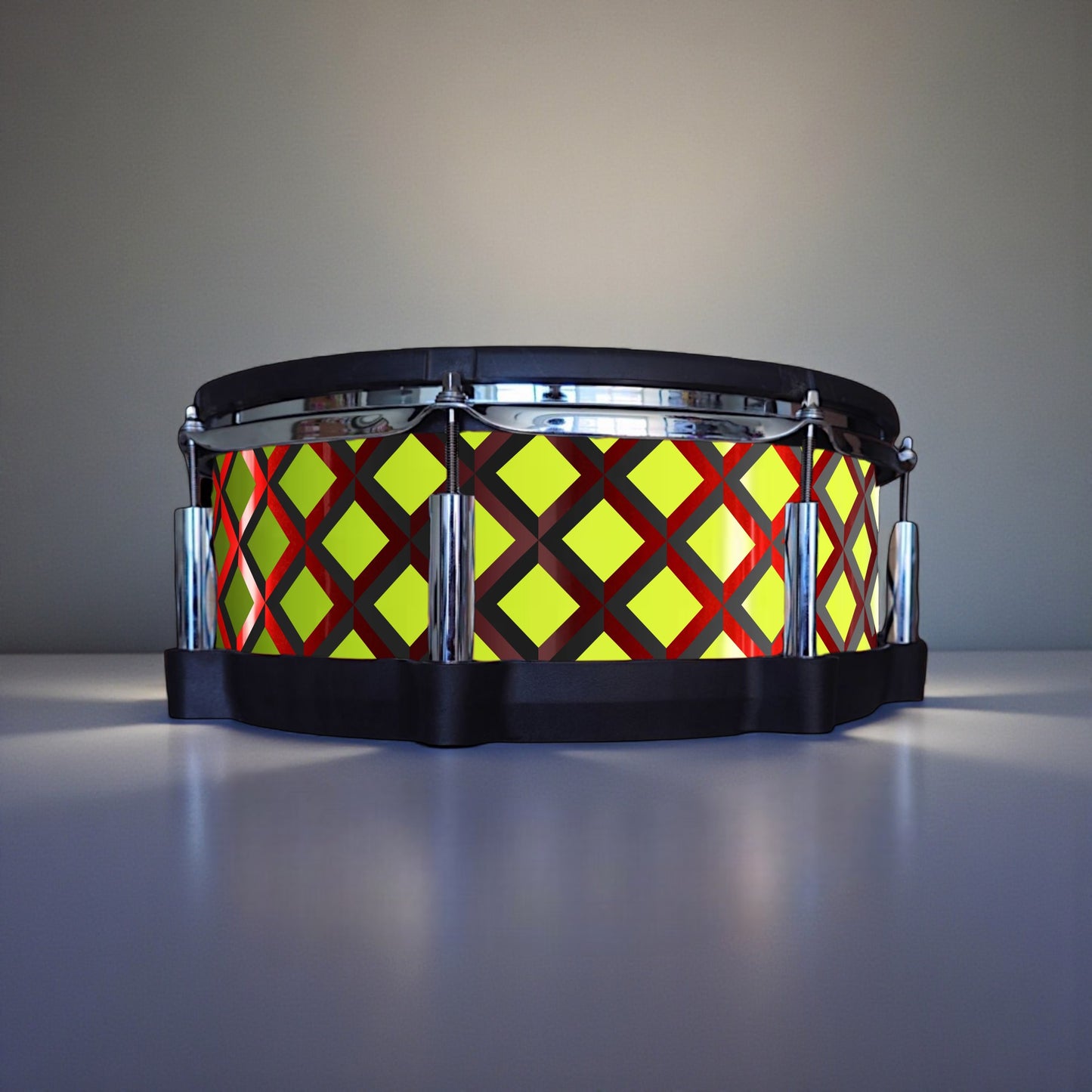 3D Tile Drum Wrap (Black Base)