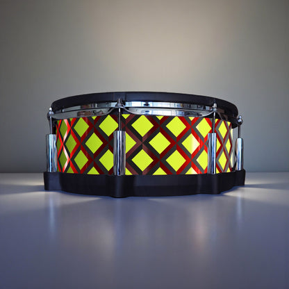 3D Tile Drum Wrap (Black Base)