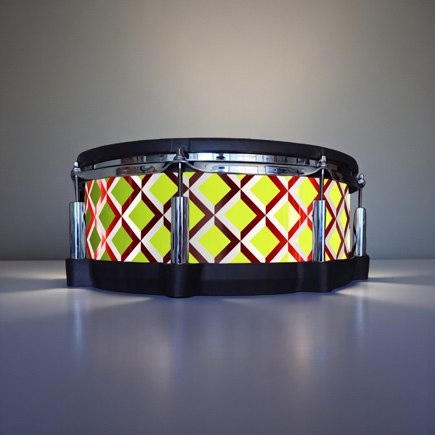 3D Tile Drum Wrap (White Base)