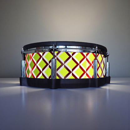 3D Tile Drum Wrap (White Base)