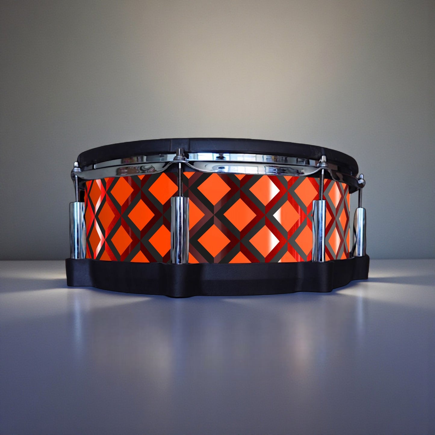 3D Tile Drum Wrap (Black Base)