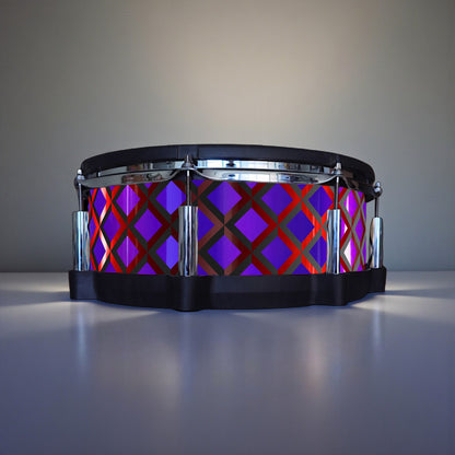 3D Tile Drum Wrap (Black Base)