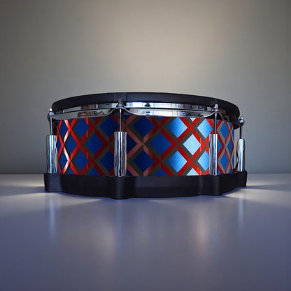3D Tile Drum Wrap (Black Base)