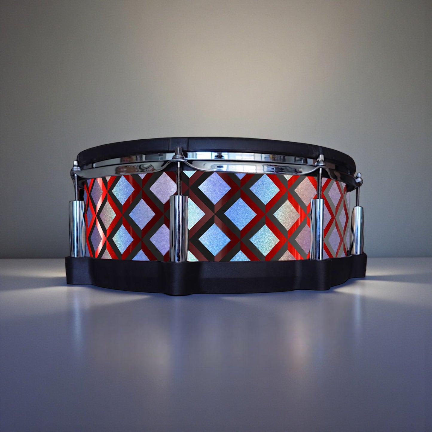 3D Tile Drum Wrap (Black Base)
