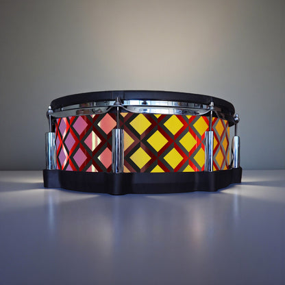 3D Tile Drum Wrap (Black Base)