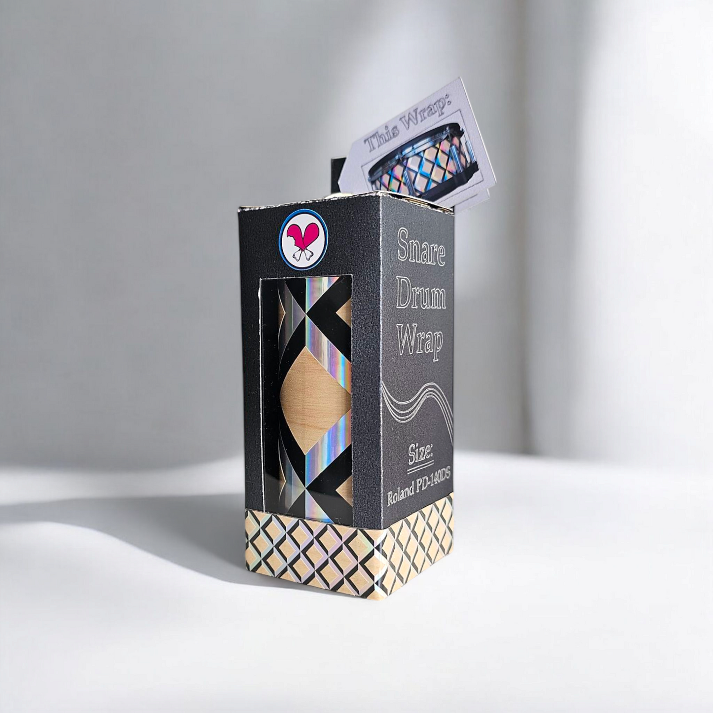 3D Tile Drum Wrap (White Base)