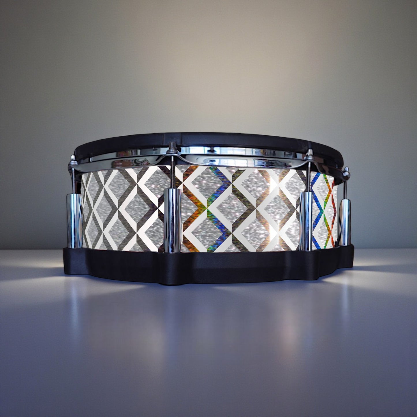 3D Tile Drum Wrap (White Base)