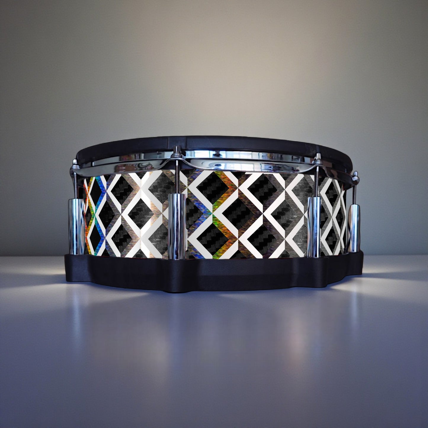 3D Tile Drum Wrap (White Base)