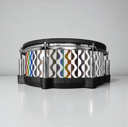Negative Circles Drum Wrap