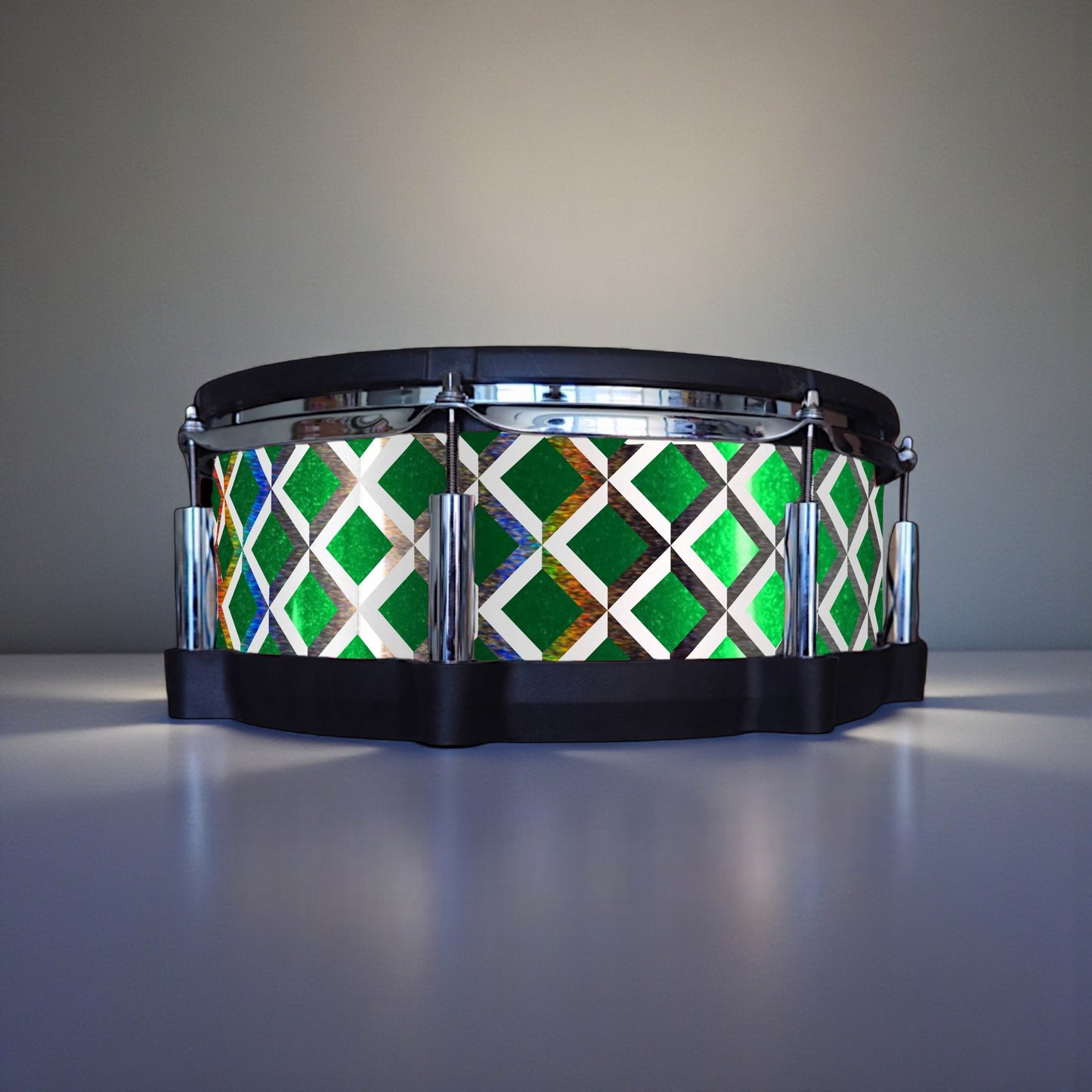 3D Tile Drum Wrap (White Base)