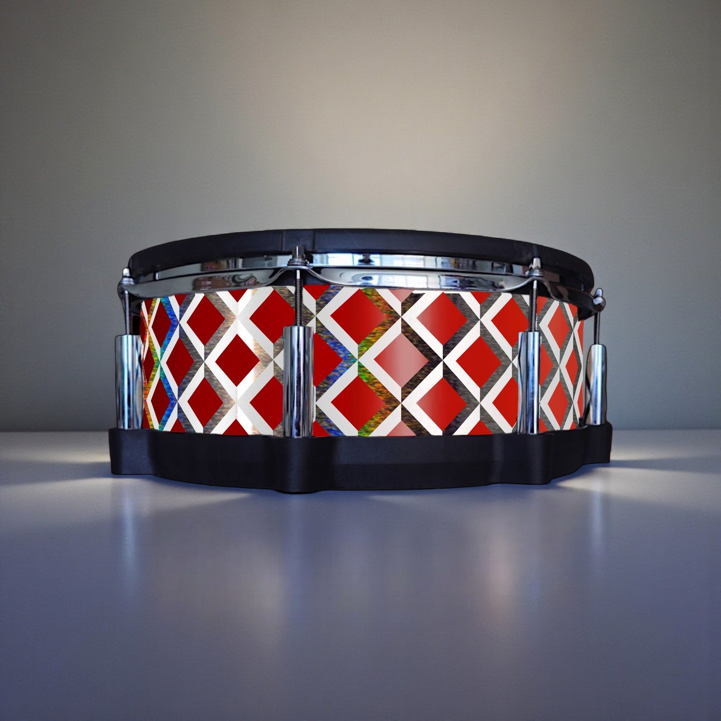 3D Tile Drum Wrap (White Base)