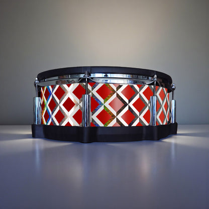3D Tile Drum Wrap (White Base)