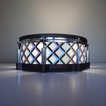 3D Tile Drum Wrap (Black Base)