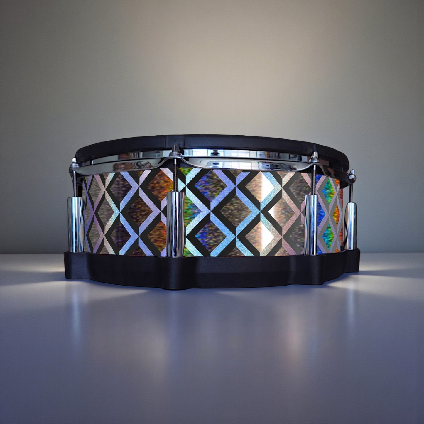 3D Tile Drum Wrap (Black Base)