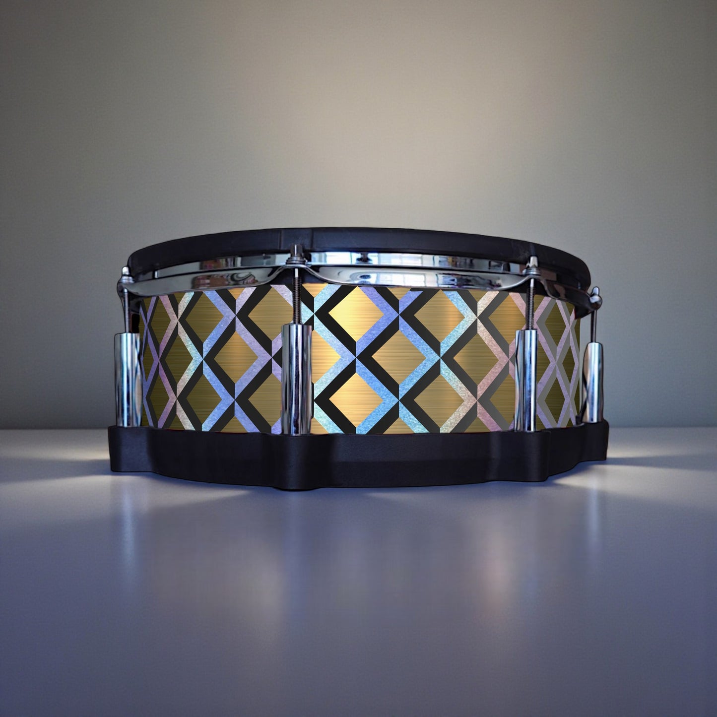 3D Tile Drum Wrap (Black Base)