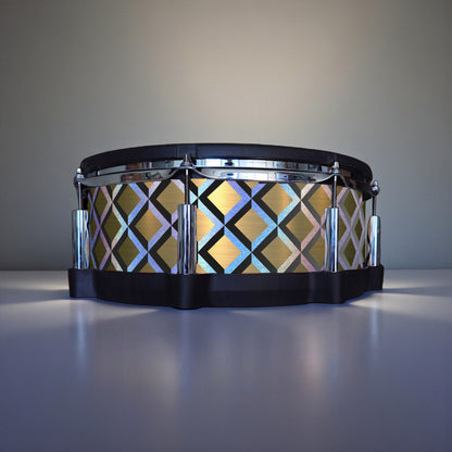 3D Tile Drum Wrap (Black Base)