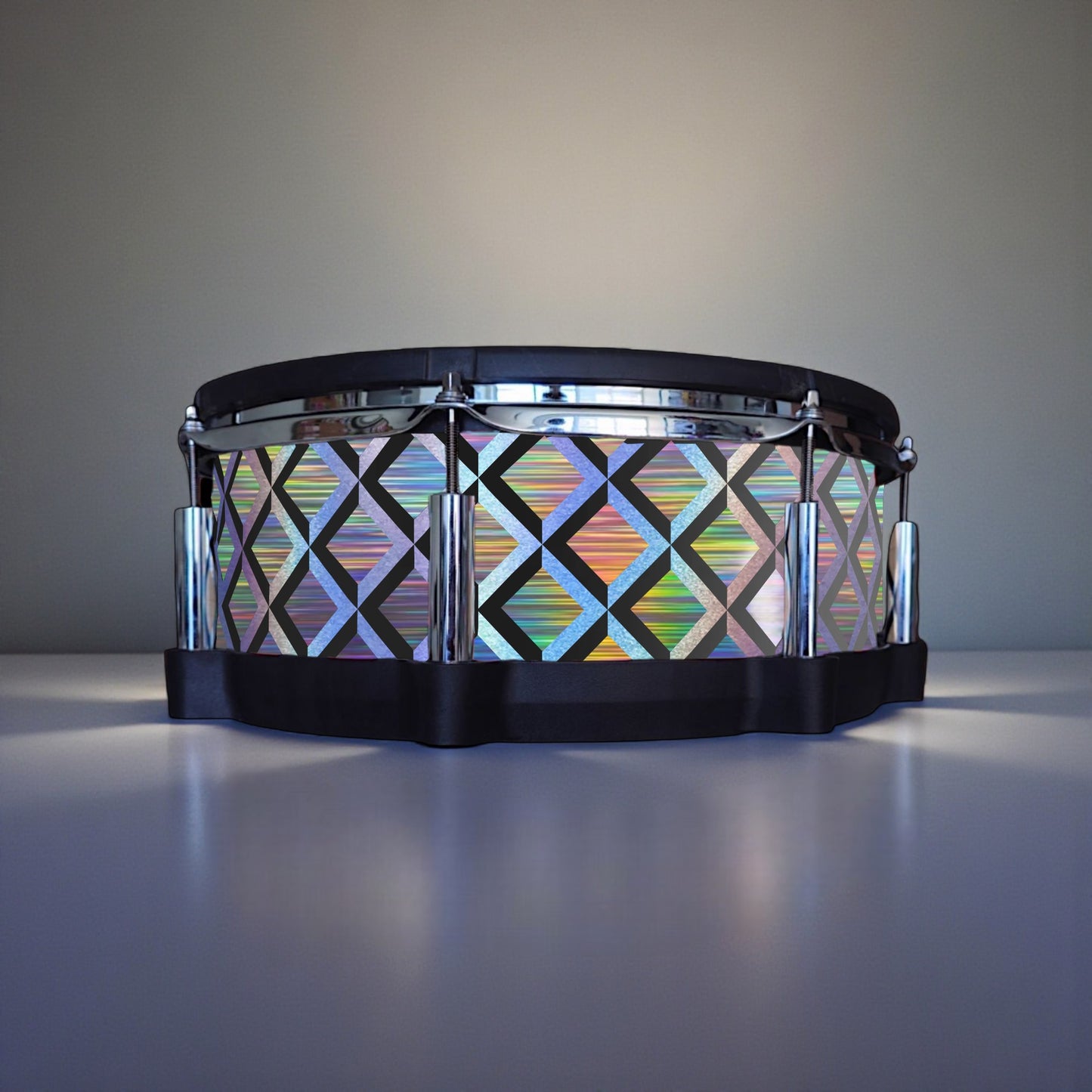 3D Tile Drum Wrap (Black Base)