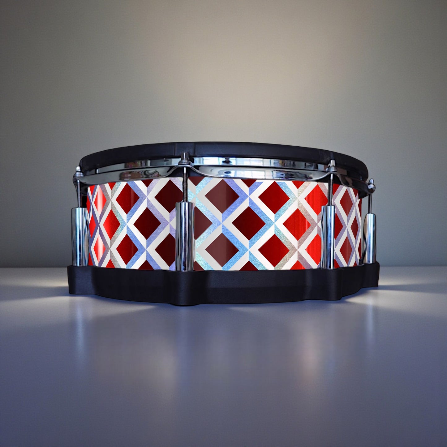 3D Tile Drum Wrap (White Base)