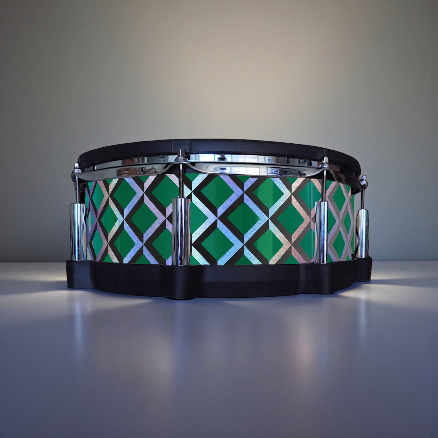 3D Tile Drum Wrap (Black Base)