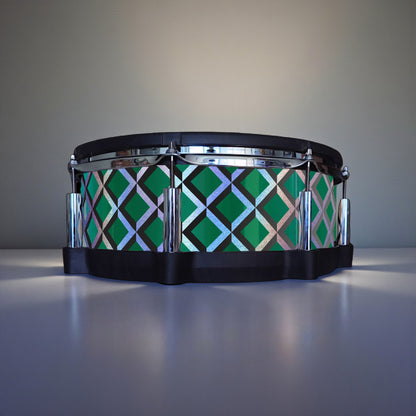 3D Tile Drum Wrap (Black Base)