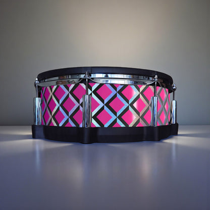 3D Tile Drum Wrap (Black Base)