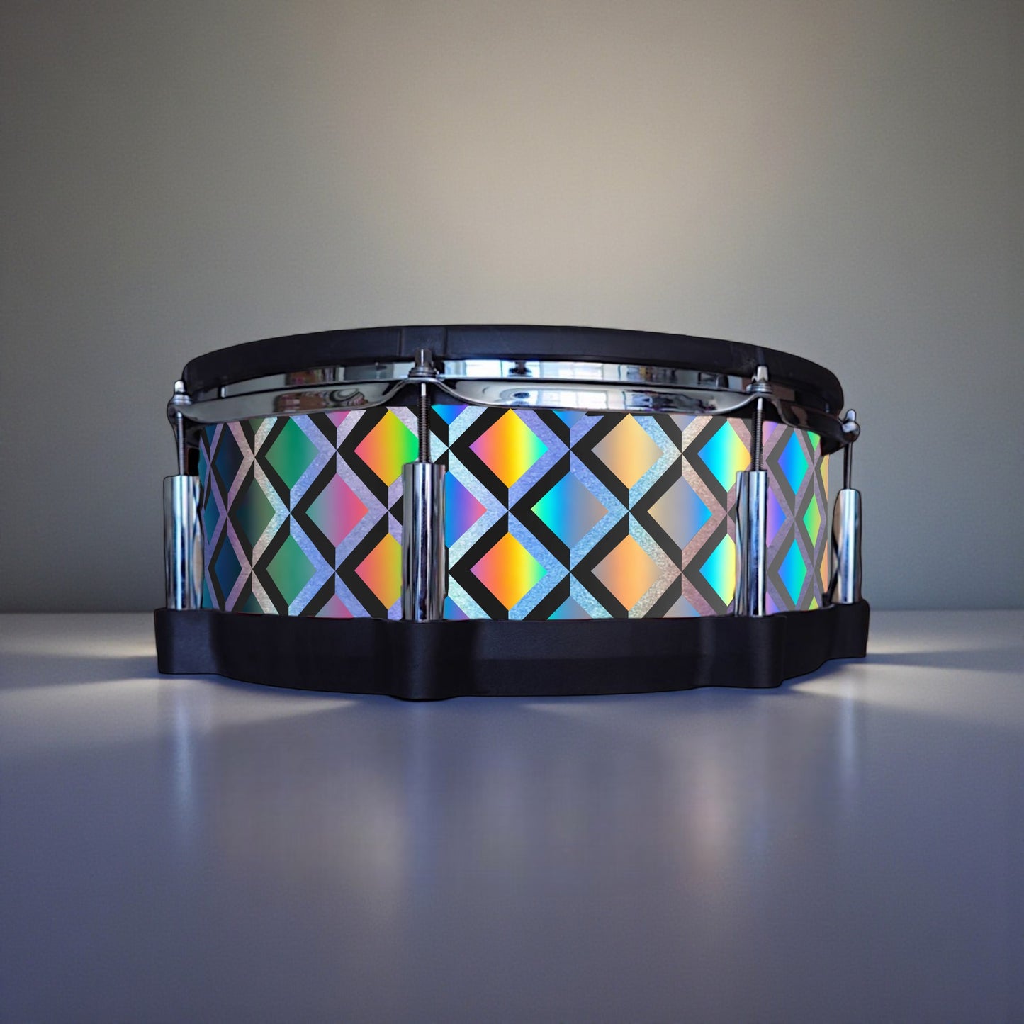 3D Tile Drum Wrap (Black Base)