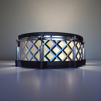 3D Tile Drum Wrap (Black Base)