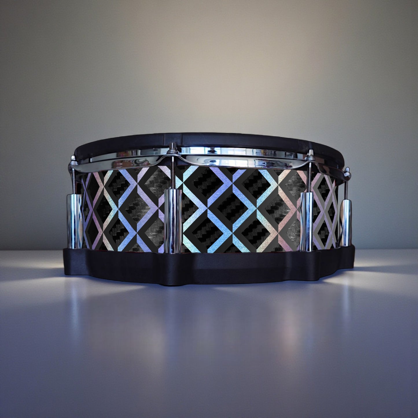 3D Tile Drum Wrap (Black Base)