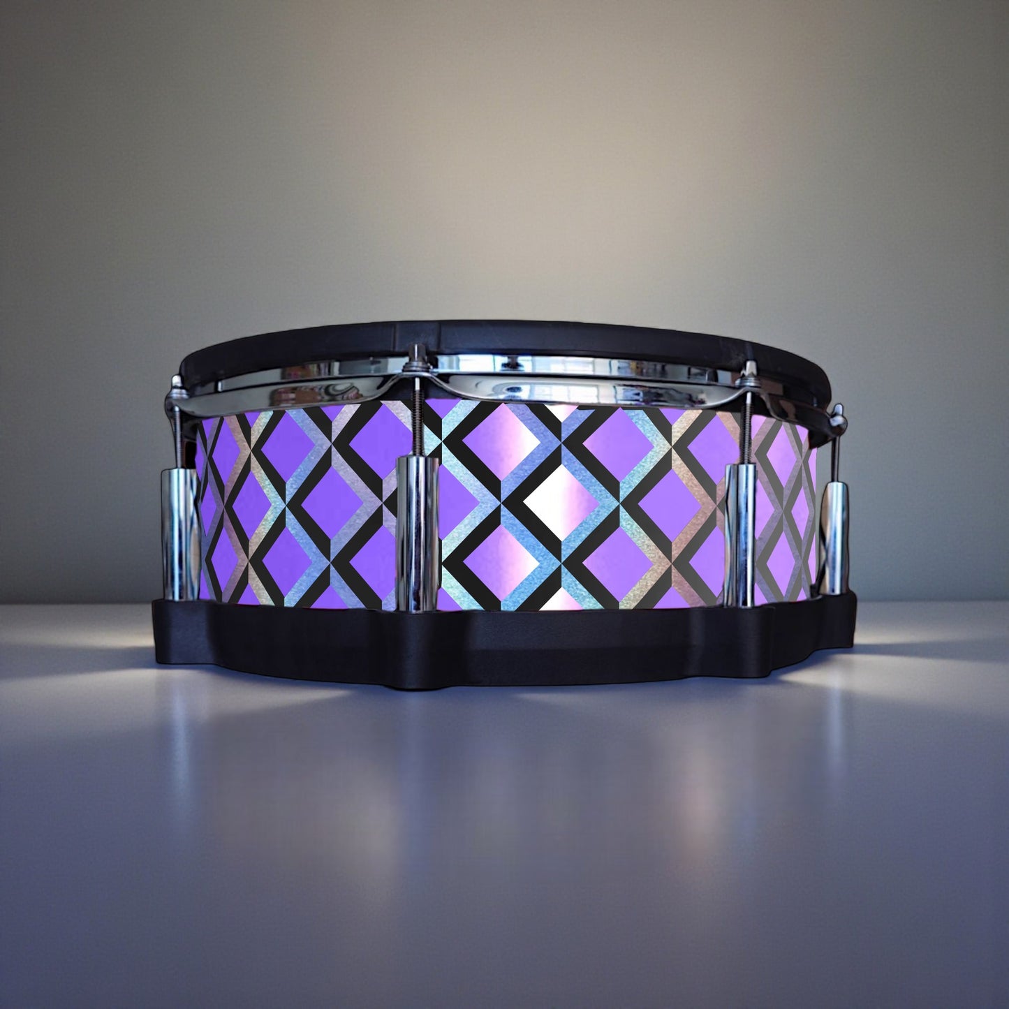 3D Tile Drum Wrap (Black Base)