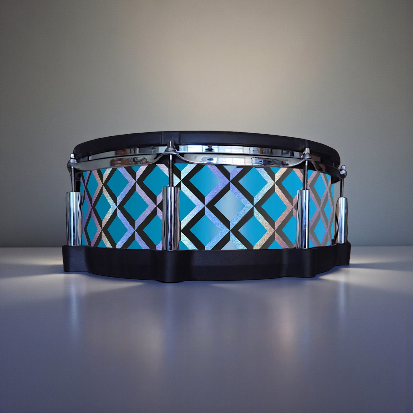 3D Tile Drum Wrap (Black Base)