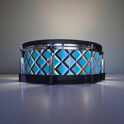 3D Tile Drum Wrap (Black Base)