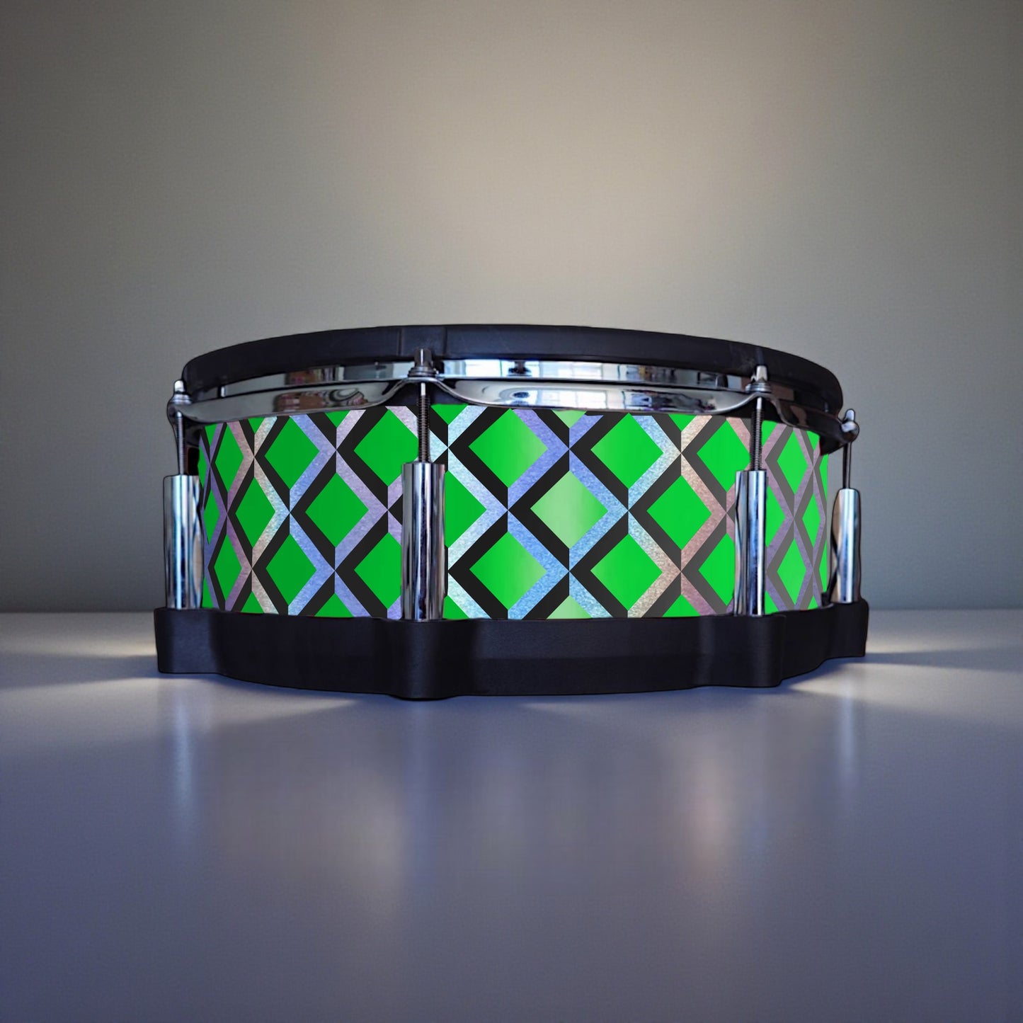 3D Tile Drum Wrap (Black Base)