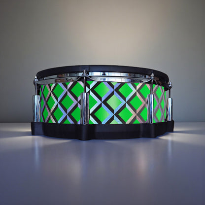 3D Tile Drum Wrap (Black Base)