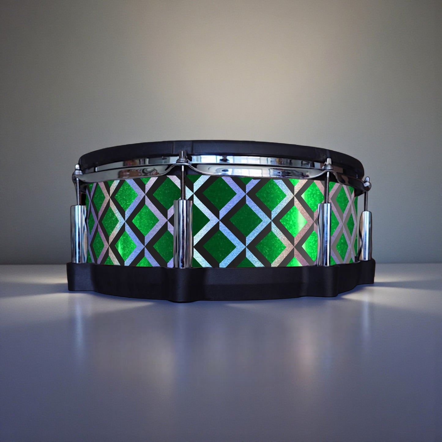 3D Tile Drum Wrap (Black Base)