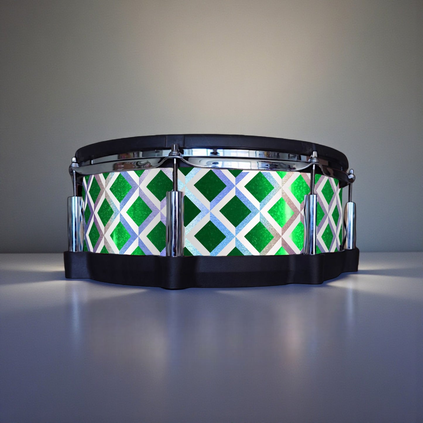 3D Tile Drum Wrap (White Base)